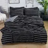 Ev Tekstili Gri Yatak Yıldız Nevresim Seti Baskılı Çarşaf + Nevresim + Yastık Kılıfı İtalya Yatak Örtüsü Gri Noktalar Bedlinen Set 210319