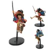 Anime Rysunek One Piece Running Sabo Ace Plecak Monkey D Luffy Akcja Figurki PVC Kolekcja Model Zabawki Prezenty Lufski Figurka X0526