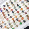 Owalne Kształtne Kamień Kamienny Pierścień Mix Styl Projekty Damskie Pierścionki Biżuteria Prezent