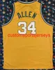 Mens Women Youth Ray Allen Basketball Jersey Embroidery add any name number