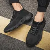 Fly Top Quality Knit Damen Herren Laufschuhe Schwarz Blau Grau Outdoor Jogging Sport Trainer Sneakers Größe 36-45 Code LX21-222