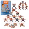 Wooden Hercules Balance Building Blocks Acrobatic Balancing DIY Stacking Kids Educational Toys For Children