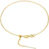 NIMPH ECHT 18K ANKLET PURE AU750 Geel Wit Rose Goud Fijne Sieraden voor Dames Luxe Gift J500