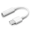 Hörlurs hörlursuttagskonverterningskabeltyp-C till 3,5 mm AUDIO AUX Connector Adapter för Samsung Note 10 S20 S21 Xiaomi Huawei