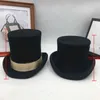 Brittisk vind i Europa och Gentleman Cap Stage Performance Top Hat Retro Mode och Personlighet President Hat Cap 211227