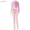 Two Piece Set Women Sexy Outfit Summer Tracksuit Female Clothing Crop Tops Pants Office Suits Sportswear Vendors S114314W 210712