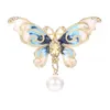 Mode coloré papillon broches métal cristal strass broche animaux broches Banquet mariage Bouquet cadeaux