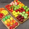 Jouet Spot vente en gros bulle petit fruit modèle légumes ensemble faux accessoires de décoration simulation mini