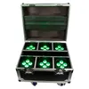 6in1 opladen Flight Case-4x18W Batterij Powered LED Uplight Disco Par Projector voor DJ Lighting