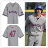 NCAA Kansas Jayhawks KU Baseball Jersey Bob Allison Dale Gear Tom Gorzelanny Steve Jeltz Steve Renko Sam Freeman Mike Zagurski Wes Benjamin Skyler Messinger Jerseys