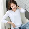 New Female T-shirt Long Sleeve Cotton T Shirt Ladies Winter Top Tee Solid Color Basic Tshirt Plus Size Casual T-shirts For Women X0628