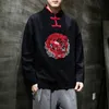 Sinicism Store Oversized 5xl中国風ロングスリーブシャツ男性春カジュアルヴィンテージトップス男性ファッション刺繍服メンズシャツ