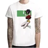 Męskie koszulki Camiseta de Vaquero Bebop Anime para Hombre y Mujer, Camisa Blanca Dibujos Animados Colores del Arcoíris a La Moda, Cam