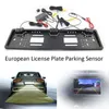 Caméras de recul de voiture Caméras Capteurs de stationnement Kit de capteurs Radar de recul automatique Caméra de plaque d'immatriculation européenne avant arrière avec écran LCD numérique