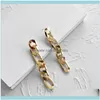 Dangle JewelryDangle Chandelier Perisbox 12mmx84mm Chunky Chain Earrings Long Figaro Link for Women Statementゴールドブラスジュエリードロップデリ