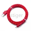 1M 2M 3M Type-C Kabels Data Sync Opladen Micro USB Nylon Gevlochten Kabel zonder Pakket voor S21 S8 S9 S10 NOTE 20 Android Smartphone