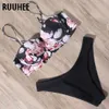 RUUHEE Leopard Bikini Swimwear Women Swimsuit Brazilian Set Push Up Bathing Suit Female Summer Beach Wear Biquini 210621