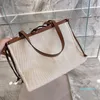 Designer- Women Tote Canvas sac fourre-tout grande capacité en cuir shopping sacs à bandoulière sacs à main