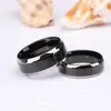 Pierłdy ślubne Eamti Mężczyzna Ring Black Luksusowy zespół Pure Titanium Polerowany dla kobiet kochanek para biżuterii zaręczynowej rozmiar 408089816