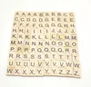 2021 Новые 100 шт. / Установить деревянный алфавит Scrabble плитки черные буквы номера для ремесел древесины