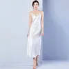sexig nattkläder silke vit