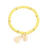 Kleur zachte keramiek kinderen armband shell kwasten kinderen bedelarmband sieraden Bohemen etnische stijl multicolor 3 5NZ J2