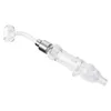 Csyc NC025 Hookah Pipes de fumantes à prova de derramamentos 510 Quartz Banger Nails 45/90 graus Cerâmica Dab Rig Rig Bongs de água de vidro Tubos