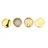 Zinc alloy Cigarette grinder Mill 4-layer Metal Smoking Accessories breaker gold grass cutter diameter 1.54inches