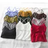 Sexy Women Cut Out Striped Bra Bustier Crop Top Bralette Strappy Cross Cropped Blusas Bandage Halter Black Tops Camis 210326