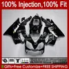 OEM BODY FÖR HONDA CBR600F4I F4 I CBR600FS 01-03 Bodywork A6No.1 CBR 600F4I 600 F4I FS CC 2001 2002 2003 CBR600 F4I 600CC 01 02 03 Injektionsformgräs Glansig svart