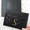 Origina Designer 5ALuxuryG Purse Quality Card Holder Genuine Leather France Style Y Womens Men Purses Mens Key Ring Credit Coin Mini