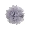 Baby Hairpins Hair Clips Girls Chiffon Flowers with Grosgrain Ribbon Clip Glitter Barrette Childrens Kids headwear Accessories YL172