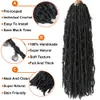 Synthétique Papillon Locs Crochet Extension De Cheveux 14 Pouces Pré Boucle Long Distressed Faux Extensions De Cheveux 20 brins / pcs LS15