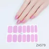 Eleganta naglar klistermärken för kvinnor Flickor Shining DIY Fashion Nail Sticker Dekaler Sheet 14 stips