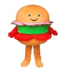 Hamburger Hamburger mascote traje de alta qualidade cartoon anime tema caráter adulto tamanho Natal carnaval festa de aniversário fancy dres