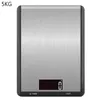 Grande escala de cozinha eletrônica de aço inoxidável 5KG 10KG 1G Slim Baking Scales 210915