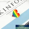 LGBT Pride Lesbian Gay Rainbow Heart Broszka Kolorowe Ikona Emalia Pin Plecak Ubrania Lapel Pins Lover Odznaka Przyjaciel Biżuteria Prezent Cena Fabryczna Ekspert Projektowa jakość