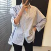 ノモイマ女性ブラウス原因分割韓国のファッション服春長袖Camisas de Mujer Elegantes 6F380 210721