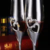 Champagne Toasting Flutes Wedding Accessories Gold Hearts Set of 2 NEW 210326