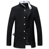 Mens Suits Blazers 2021 Men Black Slim Tunic Jacket Single Breasted Blazer Japanese School Uniform College Coat