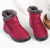 Damen-Stiefel in großer Größe, warme und verdickende High-Top-Baumwollschuhe, wasserdichter Schnee
