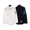 Tb Thom Multiple Animal Designs Embroidered 4-bar Long Sleeve Shirt for Men Women Custom Wholesale