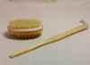 Body Bath Brushes, Sponges Dry Skin Brushing Back Scrubber for Exfoliating and Cellulite Bamboo with Long Handle Shower