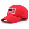 Personlig Let's Go Brandon Baseball Cap American Flag Cap Bomull Print Outdoor Leisure Sun Hat Casual Hats