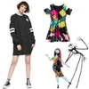 Nightmare Before Christmas Dress Jack Skellington Casual Skater Dresses Daily Party Stremey Dress WXC 2103204300234