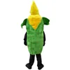 Stage Performance Corn Mascot Costume Halloween Fancy Party Dress Vegetable Cartoon Character Suit Carnival Unisex Adults Outfit