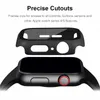 Vetro PC + Custodia per Apple Watch Serie 6 5 4 3 SE 44mm 40mm Custodia iWatch 42mm 38mm Protezione schermo paraurti + Cover cinturino Accessori