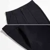 Высокоэластичные весенние летние столовые брюки плюс размер 3XL повседневные прямые брюки для женщин Рабочий костюм Корейский свободная мама 21115