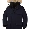 Canadense masculino tamanho europeu 90 jaqueta de ganso down jacket de lobo real masculina esportes ao ar livre