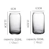 16 uncji Sublimation Glass Can Tumbler 12OZ Frosted Cola Can Bamboo Did Beer Cocktail Cup Whisky Kubek Kawowy Mrożona Herbata Jar